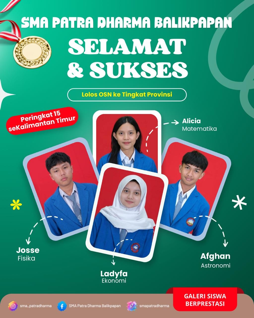 ๐ Semangat Berjuang di Olimpiade Sains Nasional Tingkat Provinsi ๐ Semangat Berjuang di Olimpiade Sains Nasional Tingkat Provinsi